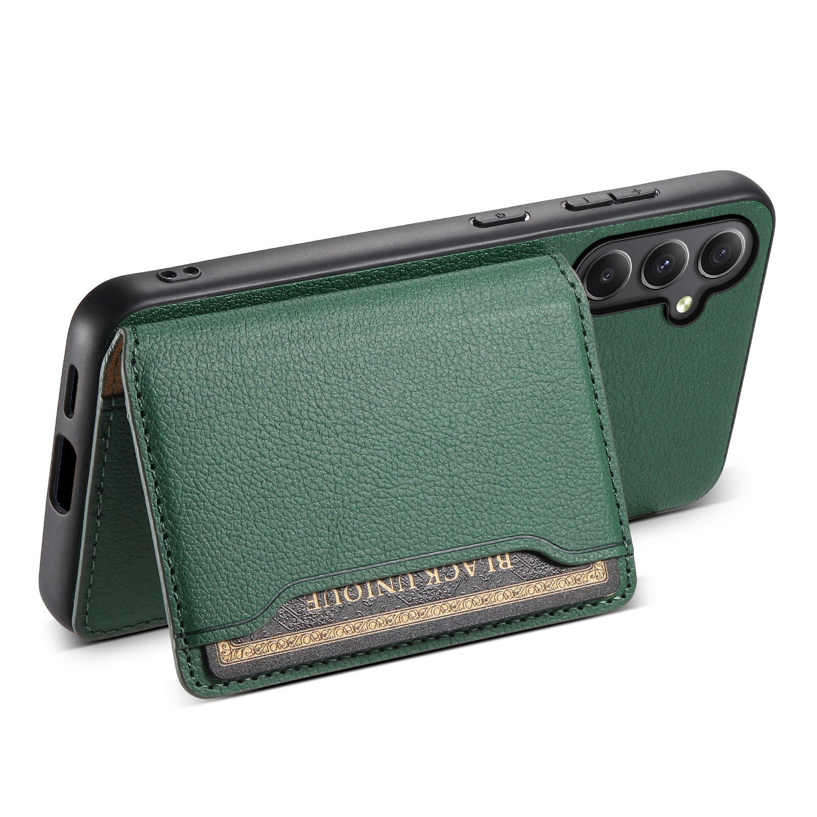 For Samsung Galaxy A35 5G Phone Case Kickstand Card Slots Leather+PC+TPU Hybrid Cover For Samsung Galaxy A35 5G Phone Case Kickstand Card Slots Leather+PC+TPU Hybrid Cover